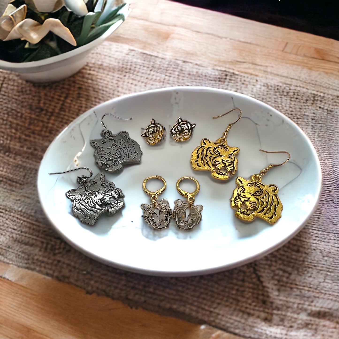 Roar into Style: Tiger Earrings Collection 🐅 - Rhythms of Grace Creative