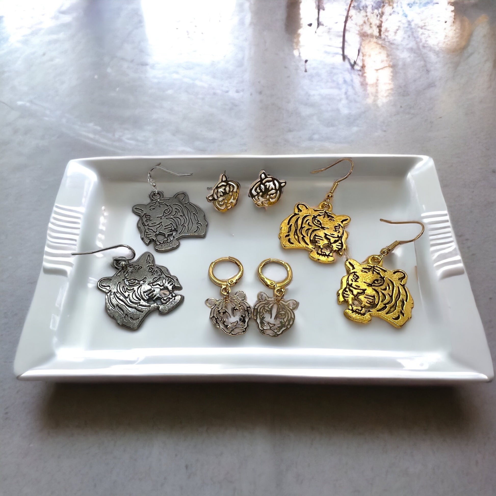 Roar into Style: Tiger Earrings Collection 🐅 - Rhythms of Grace Creative