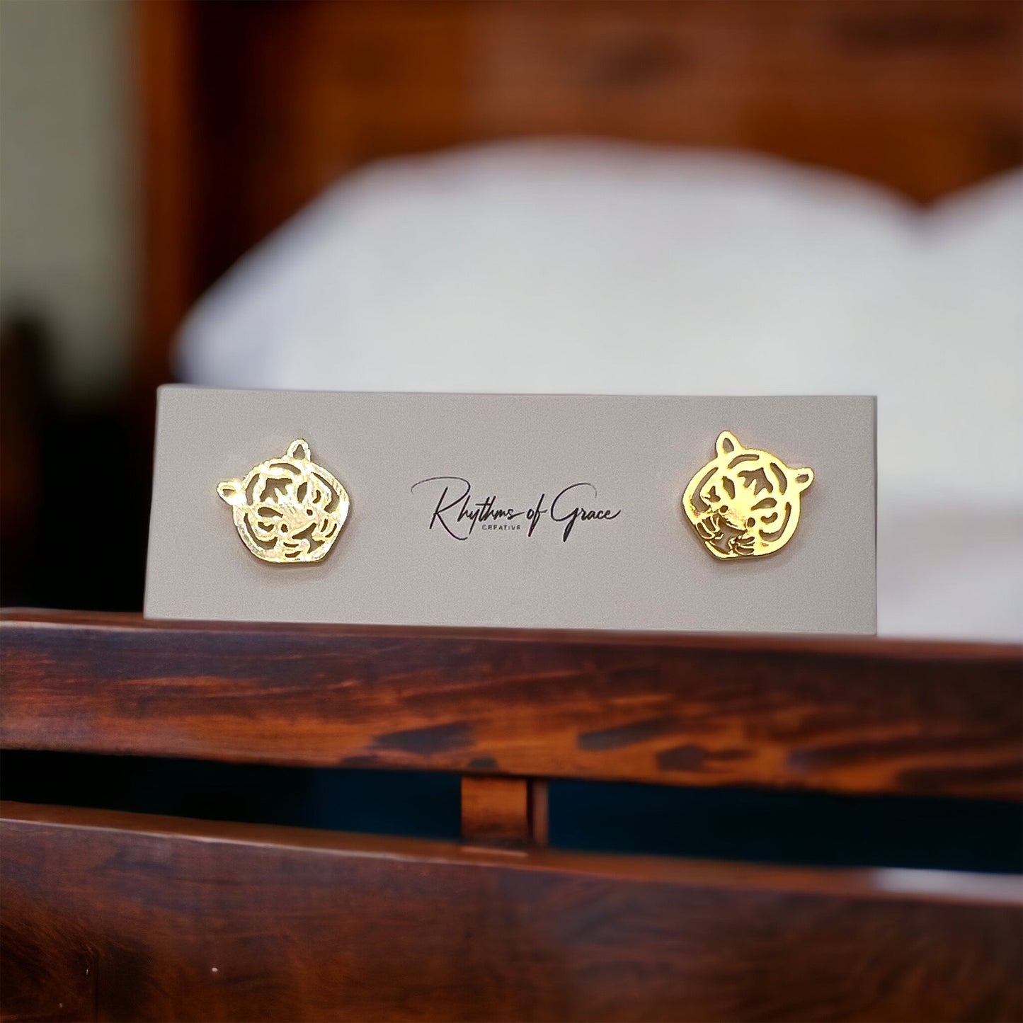 Roar into Style: Tiger Earrings Collection 🐅 - Rhythms of Grace Creative