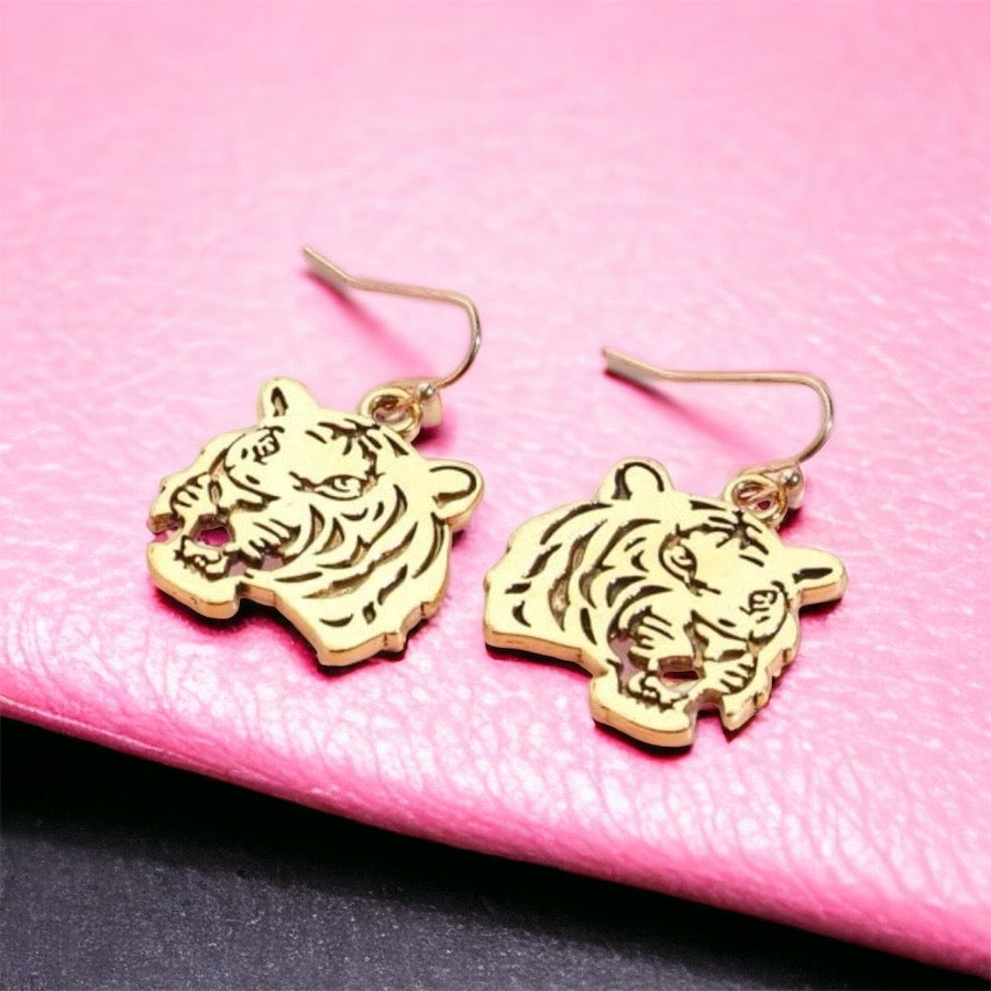 Roar into Style: Tiger Earrings Collection 🐅 - Rhythms of Grace Creative