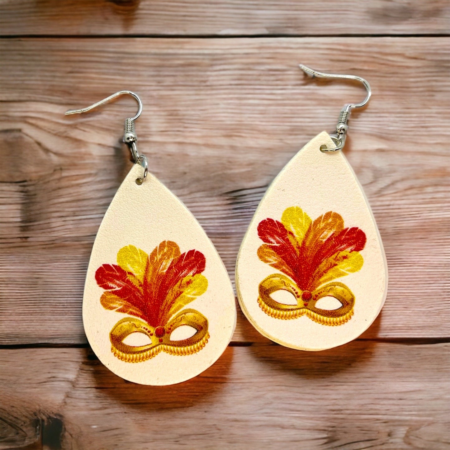Mardi Gras Magic: Vibrant Mask Earrings to Dazzle Your Celebration! 🎭✨ - Rhythms of Grace Creative