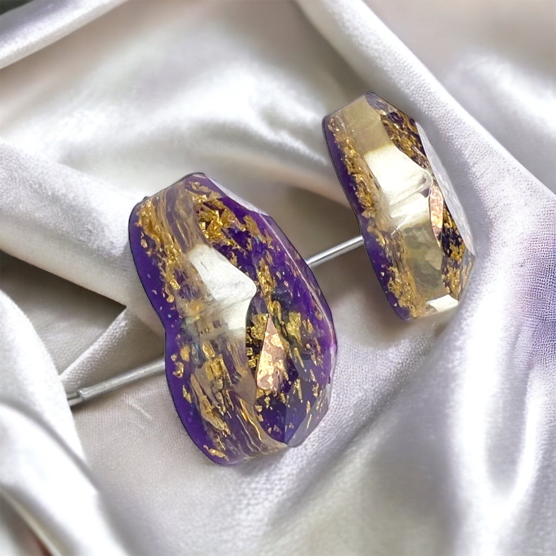Sparkle & Shine: Mardi Gras Glitter Heart Studs for Festive Vibes! 🎭✨ - Rhythms of Grace Creative