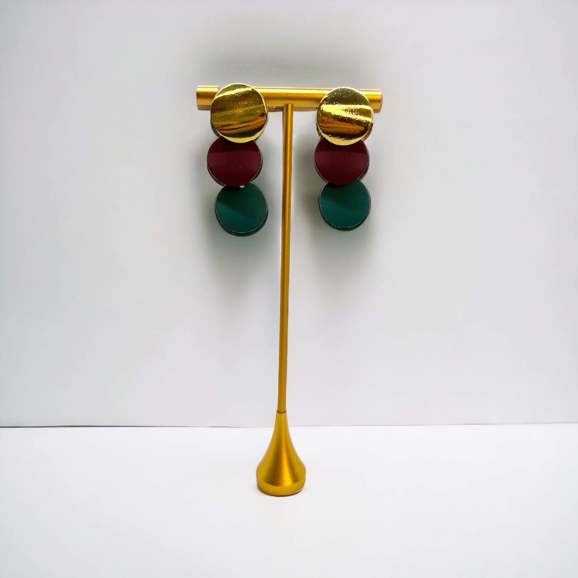 Let the Good Times Sparkle: Festive Mardi Gras Earrings in Purple, Green & Gold! 🎭✨ - Rhythms of Grace Creative