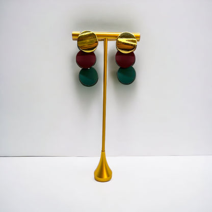 Let the Good Times Sparkle: Festive Mardi Gras Earrings in Purple, Green & Gold! 🎭✨ - Rhythms of Grace Creative