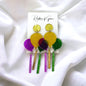 Sparkle & Shine with Our Festive Mardi Gras Dangle Earrings! 🎭 - Rhythms of Grace Creative