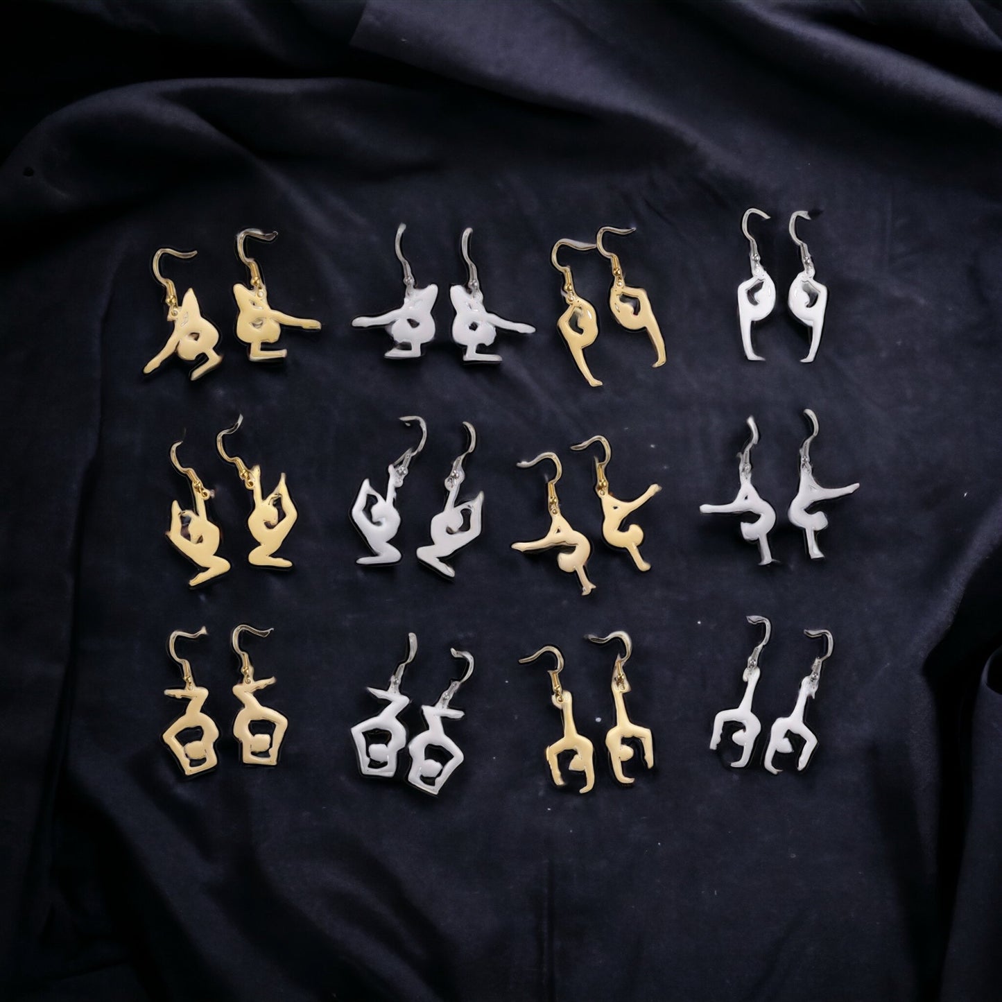 Dance It Out – Stainless Steel Dancer Dangle Earrings in Gold or Silver 💃 - Rhythms of Grace Creative