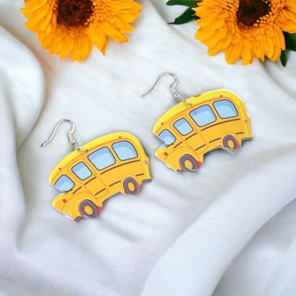 School Bus Driver Earrings - Show Your Love on the Road! 🚍 - Rhythms of Grace Creative