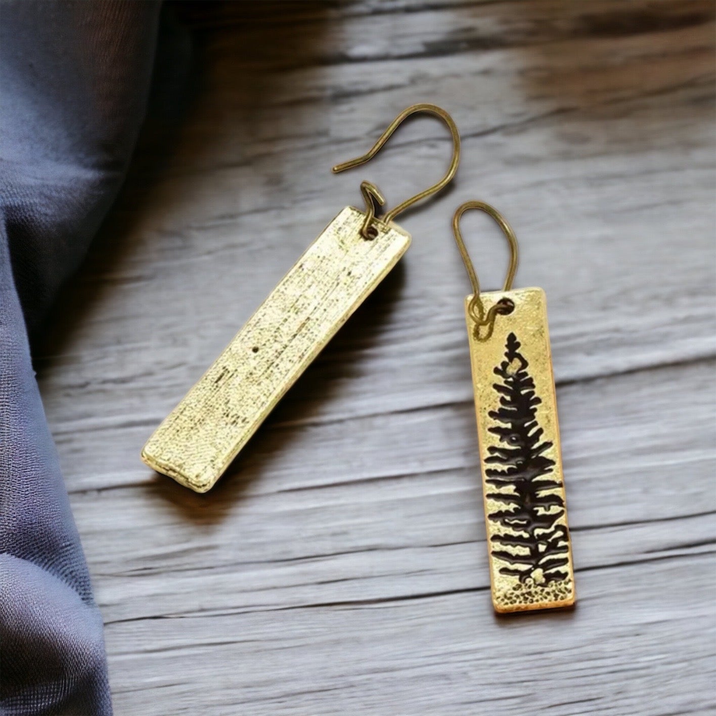 Gold Tree Dangle Earrings - Embrace Nature in Style! 🌟 - Rhythms of Grace Creative