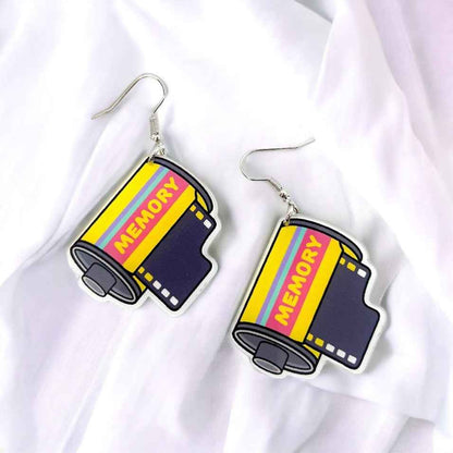 Flashback Fashion: Retro Camera Film Earrings for Your 90s Vibe!