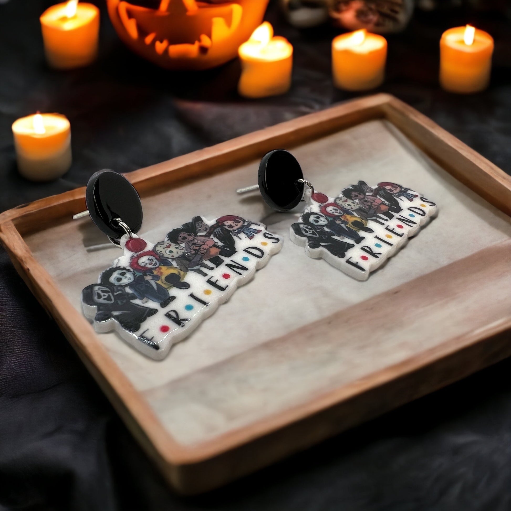 Spooktacular FRIENDS Earrings: Hauntingly Chic Halloween Accessories! - Rhythms of Grace Creative