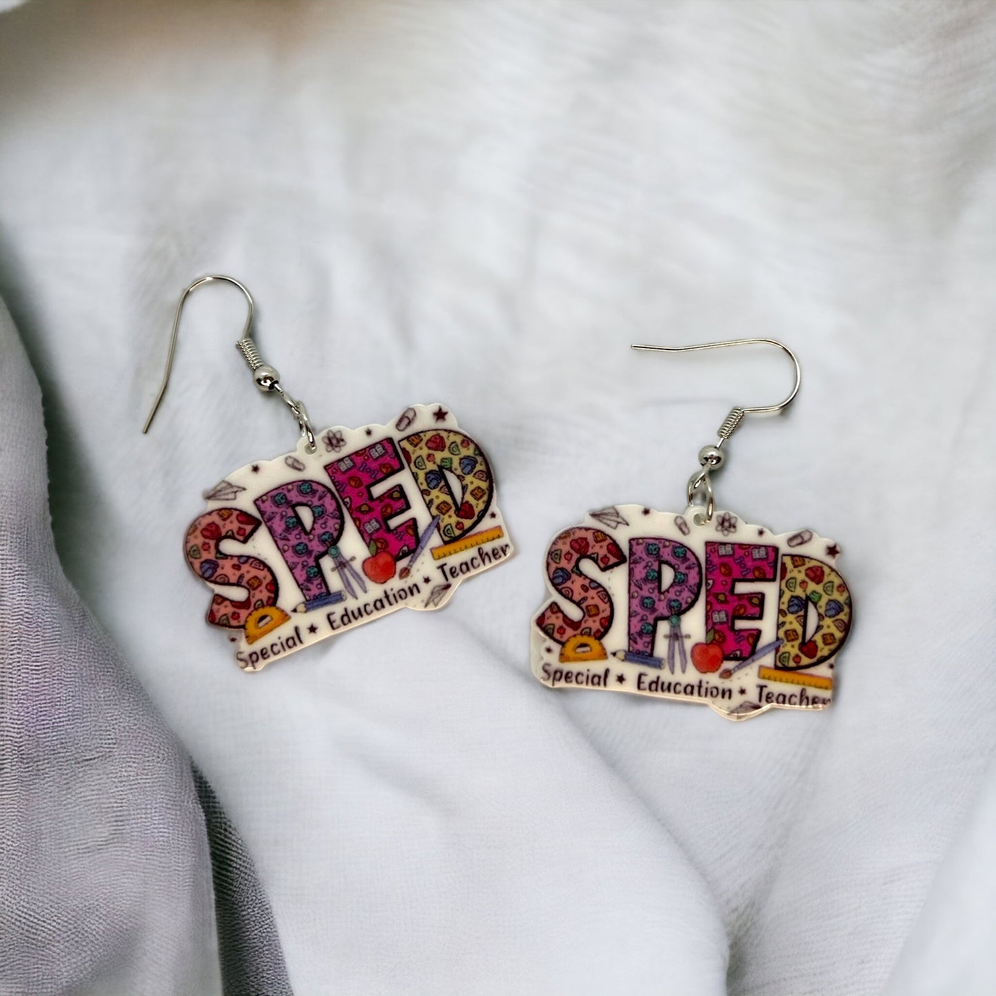 Special Education Teacher Dangle Earrings: Celebrate Inclusivity! - Rhythms of Grace Creative