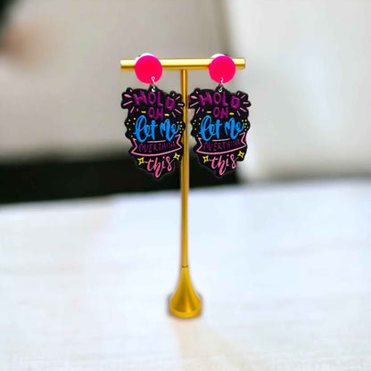 “Hold On, Let Me Overthink This” Earrings – For the Masters of Thought!
