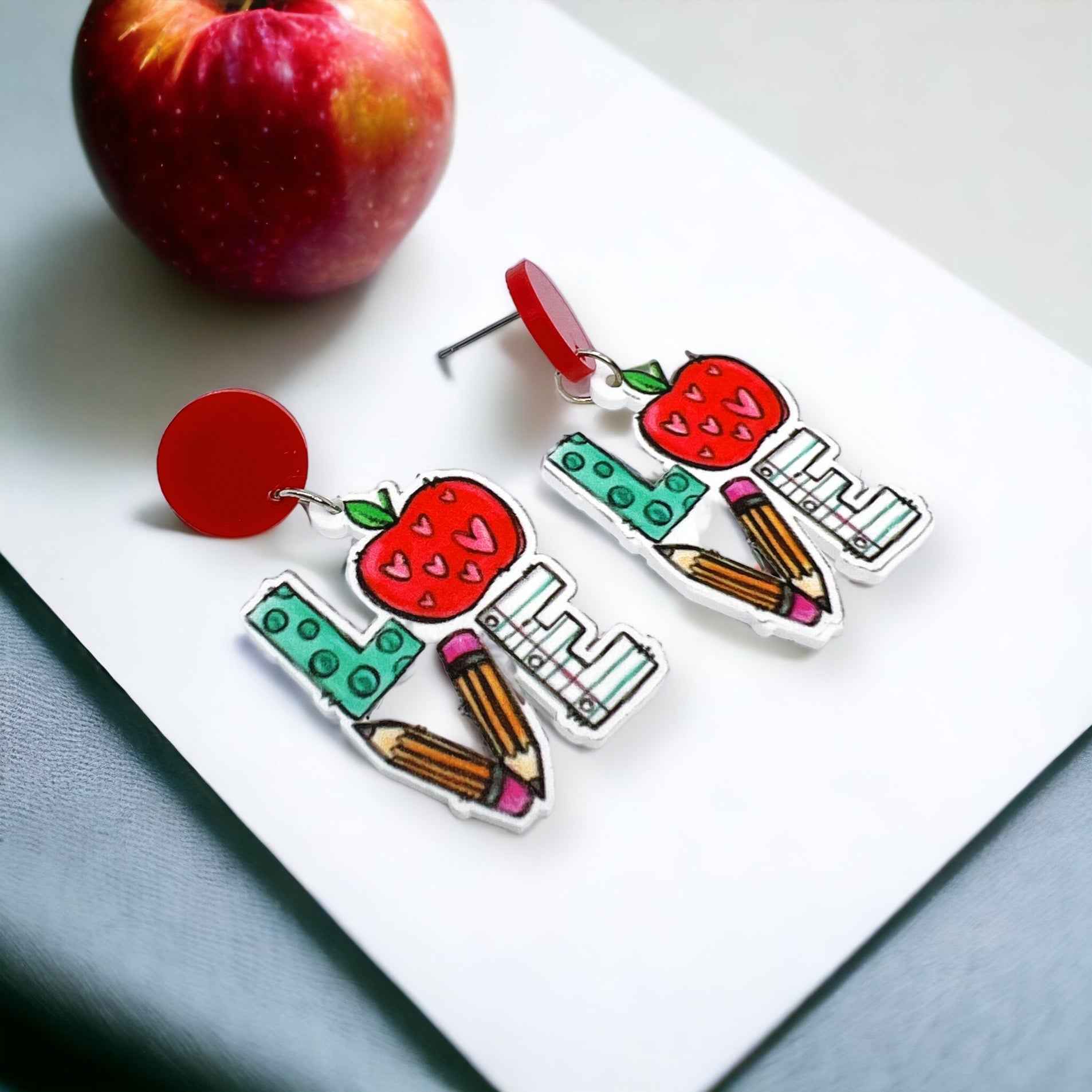 Chic & Cheerful: ‘I Love Teaching’ Earrings!
