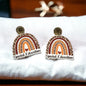 Rainbow Teacher Dangle Earrings - Brighten Up the Classroom! - Rhythms of Grace Creative