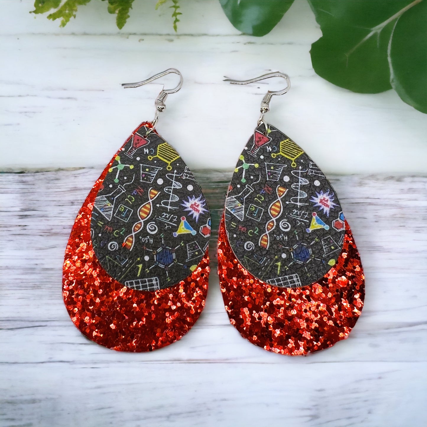 Teacher Glitter Earrings - Celebrate Educators in Style! ✏️ - Rhythms of Grace Creative