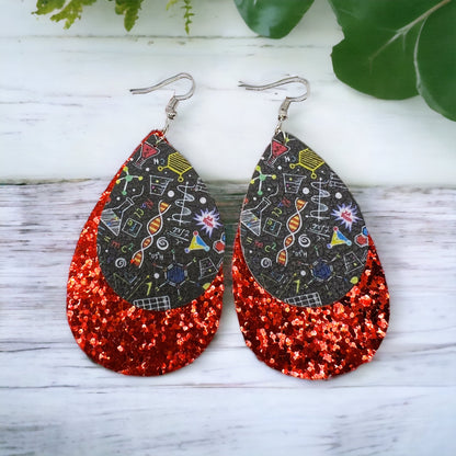Teacher Glitter Earrings - Celebrate Educators in Style! ✏️ - Rhythms of Grace Creative