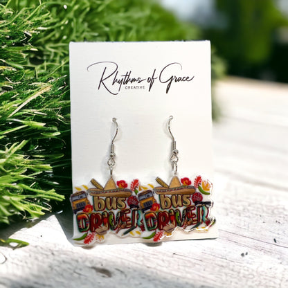 School Bus Driver Earrings - Show Your Love on the Road! 🚍 - Rhythms of Grace Creative