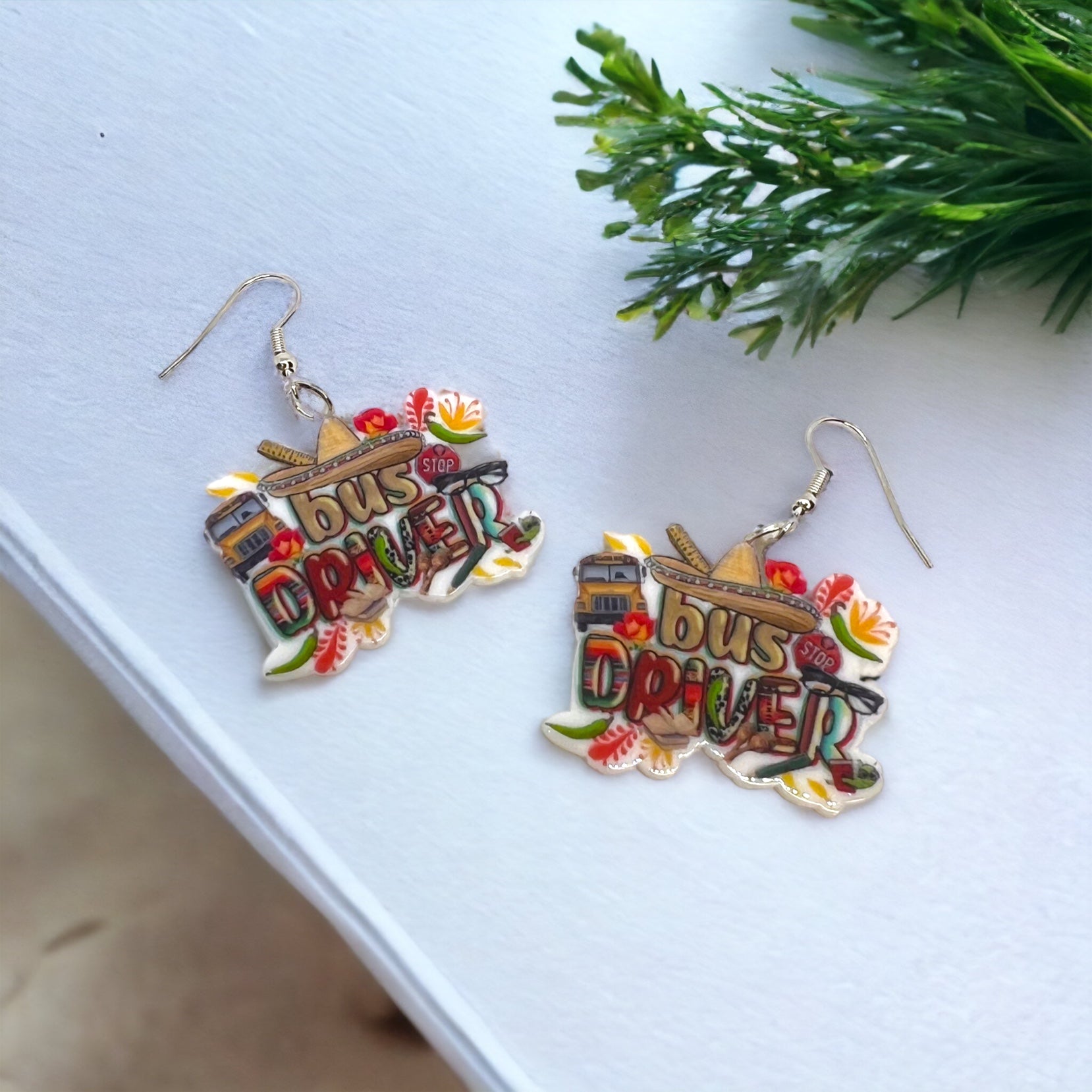 School Bus Driver Earrings - Show Your Love on the Road! 🚍 - Rhythms of Grace Creative