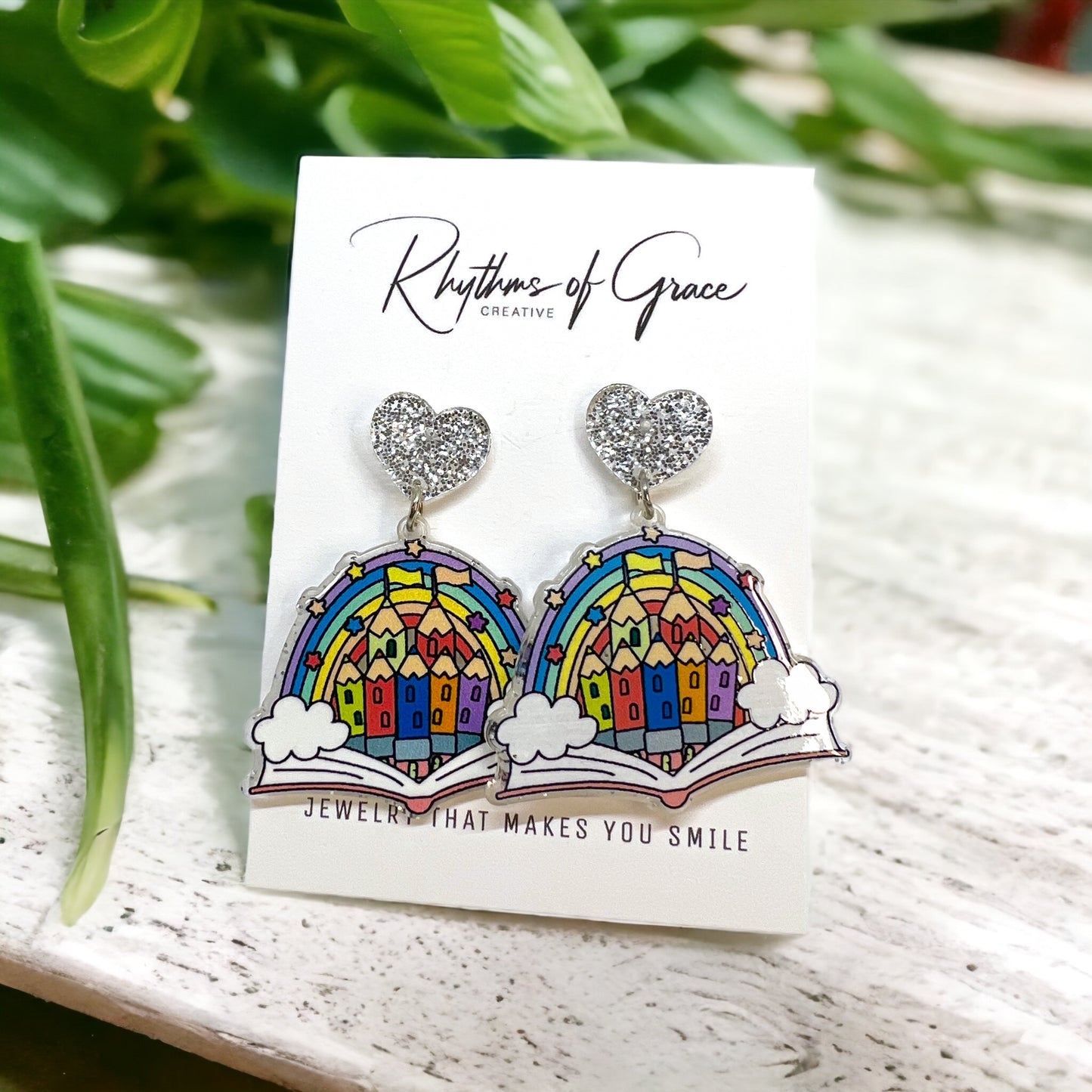 Bookish Bliss: Charming Librarian Earrings for Every Book Lover! - Rhythms of Grace Creative