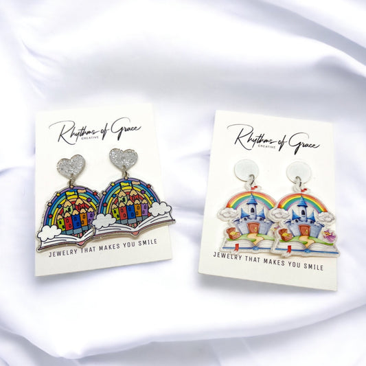 Bookish Bliss: Charming Librarian Earrings for Every Book Lover! - Rhythms of Grace Creative