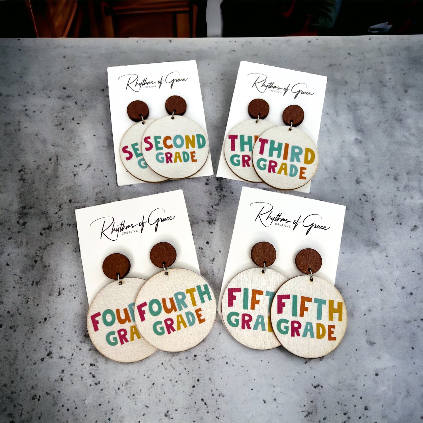 Celebrate Your Favorite Teacher with Our Adorable Elementary Teacher Earrings! - Rhythms of Grace Creative