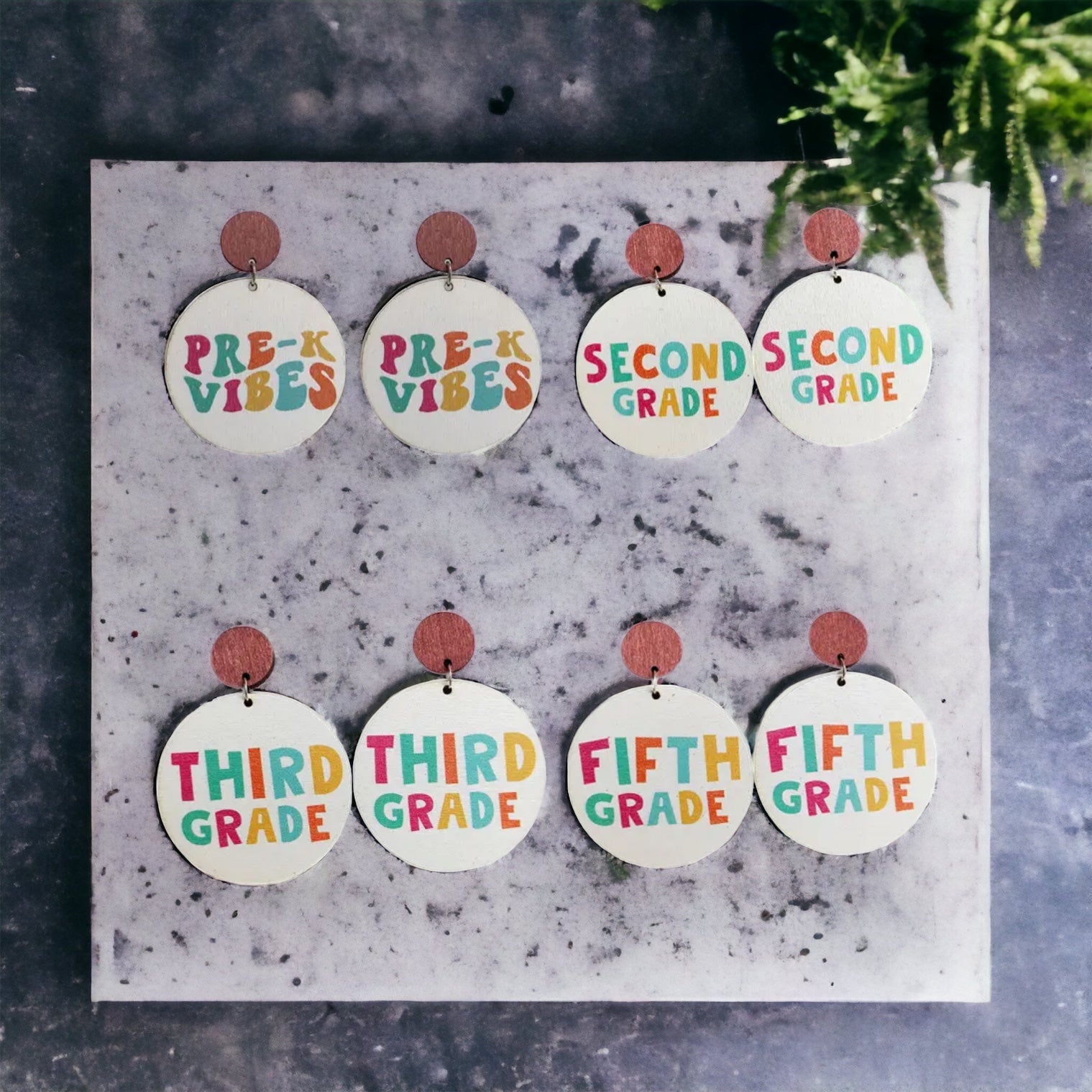 Celebrate Your Favorite Teacher with Our Adorable Elementary Teacher Earrings! - Rhythms of Grace Creative