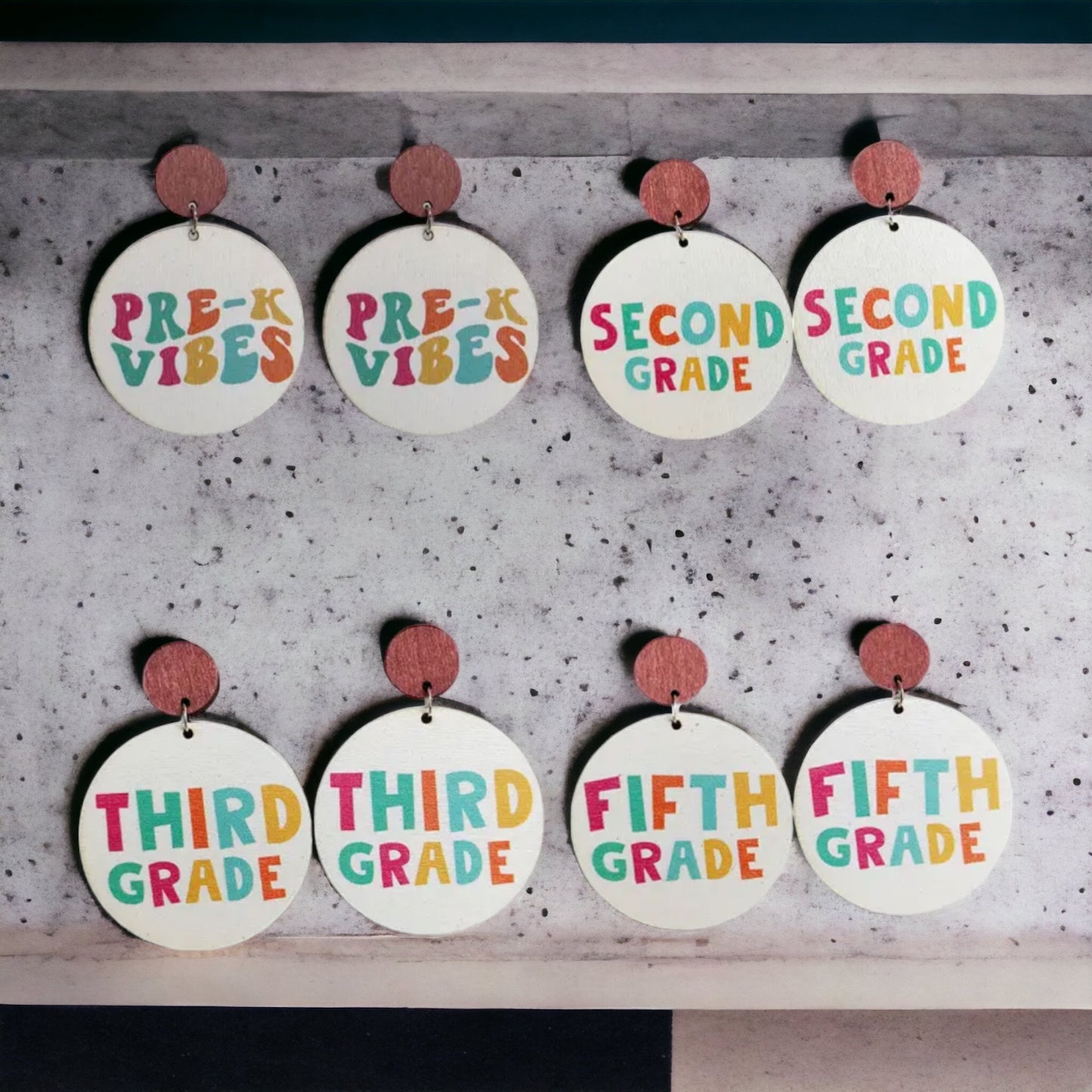 Celebrate Your Favorite Teacher with Our Adorable Elementary Teacher Earrings! - Rhythms of Grace Creative