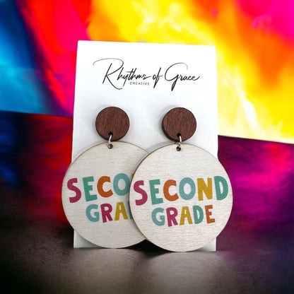 Celebrate Your Favorite Teacher with Our Adorable Elementary Teacher Earrings! - Rhythms of Grace Creative