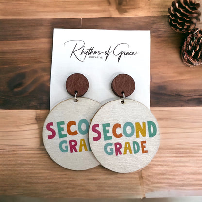 Celebrate Your Favorite Teacher with Our Adorable Elementary Teacher Earrings! - Rhythms of Grace Creative