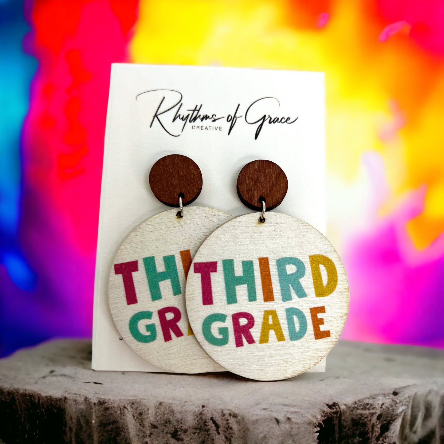Celebrate Your Favorite Teacher with Our Adorable Elementary Teacher Earrings! - Rhythms of Grace Creative
