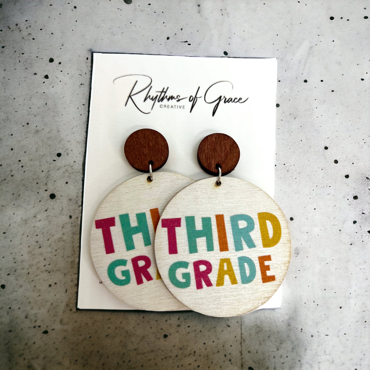 Celebrate Your Favorite Teacher with Our Adorable Elementary Teacher Earrings! - Rhythms of Grace Creative