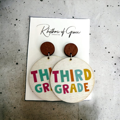 Celebrate Your Favorite Teacher with Our Adorable Elementary Teacher Earrings! - Rhythms of Grace Creative