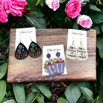 Sprinkle Kindness Everywhere with Bucket Filler Earrings!🌟 - Rhythms of Grace Creative