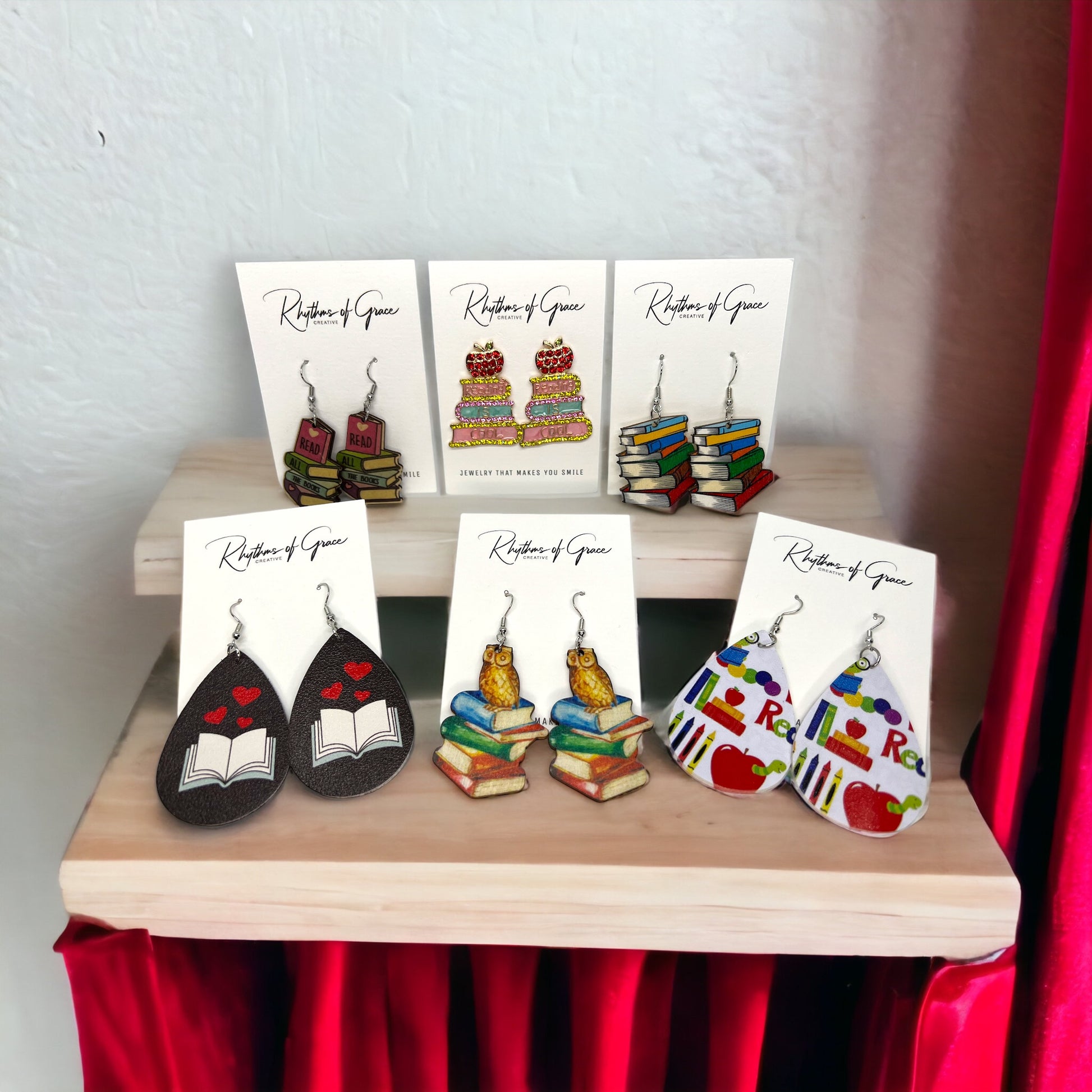 Literary Chic: Adorable Librarian Earrings for Book Lovers! 📚 - Rhythms of Grace Creative