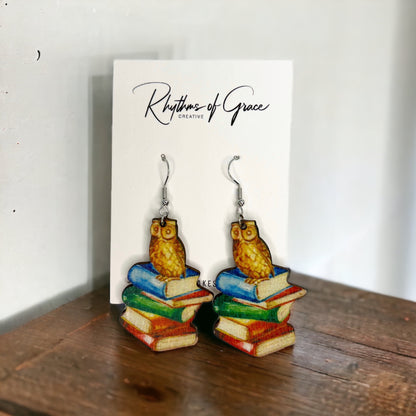 Literary Chic: Adorable Librarian Earrings for Book Lovers! 📚 - Rhythms of Grace Creative