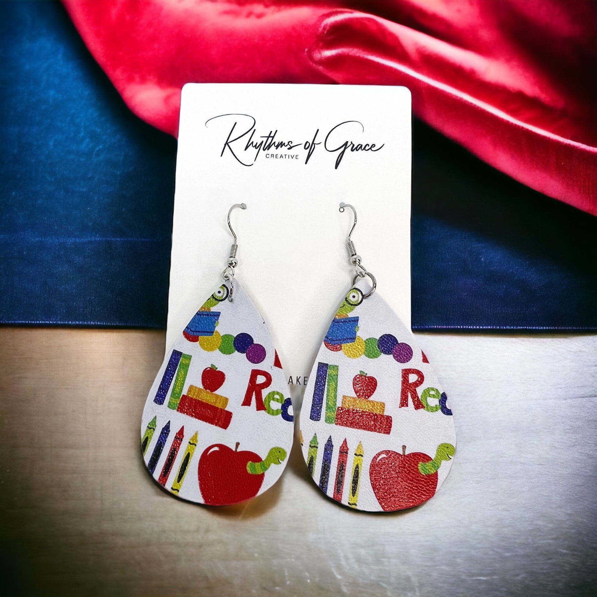 Literary Chic: Adorable Librarian Earrings for Book Lovers! 📚 - Rhythms of Grace Creative