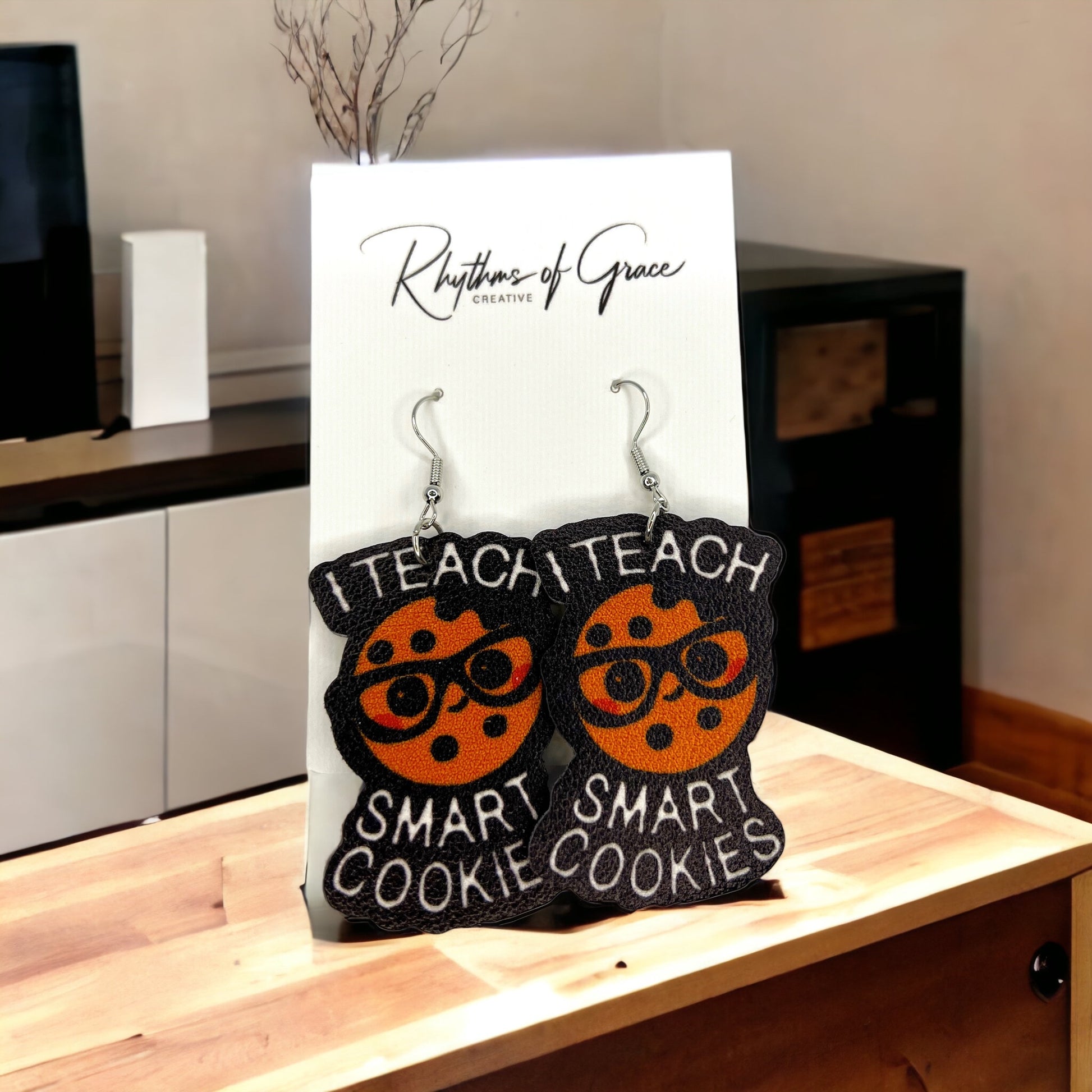 Teacher Dangle Earrings - Perfect Accessories for Every Educator! 📚 - Rhythms of Grace Creative