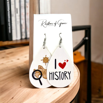 Teacher Dangle Earrings - Perfect Accessories for Every Educator! 📚 - Rhythms of Grace Creative