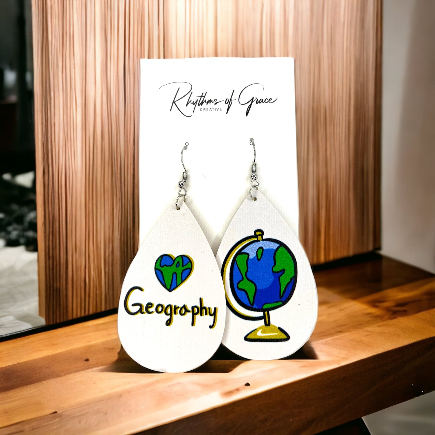 Teacher Dangle Earrings - Perfect Accessories for Every Educator! 📚 - Rhythms of Grace Creative