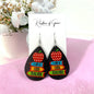 Teacher Dangle Earrings - Perfect Accessories for Every Educator! 📚 - Rhythms of Grace Creative