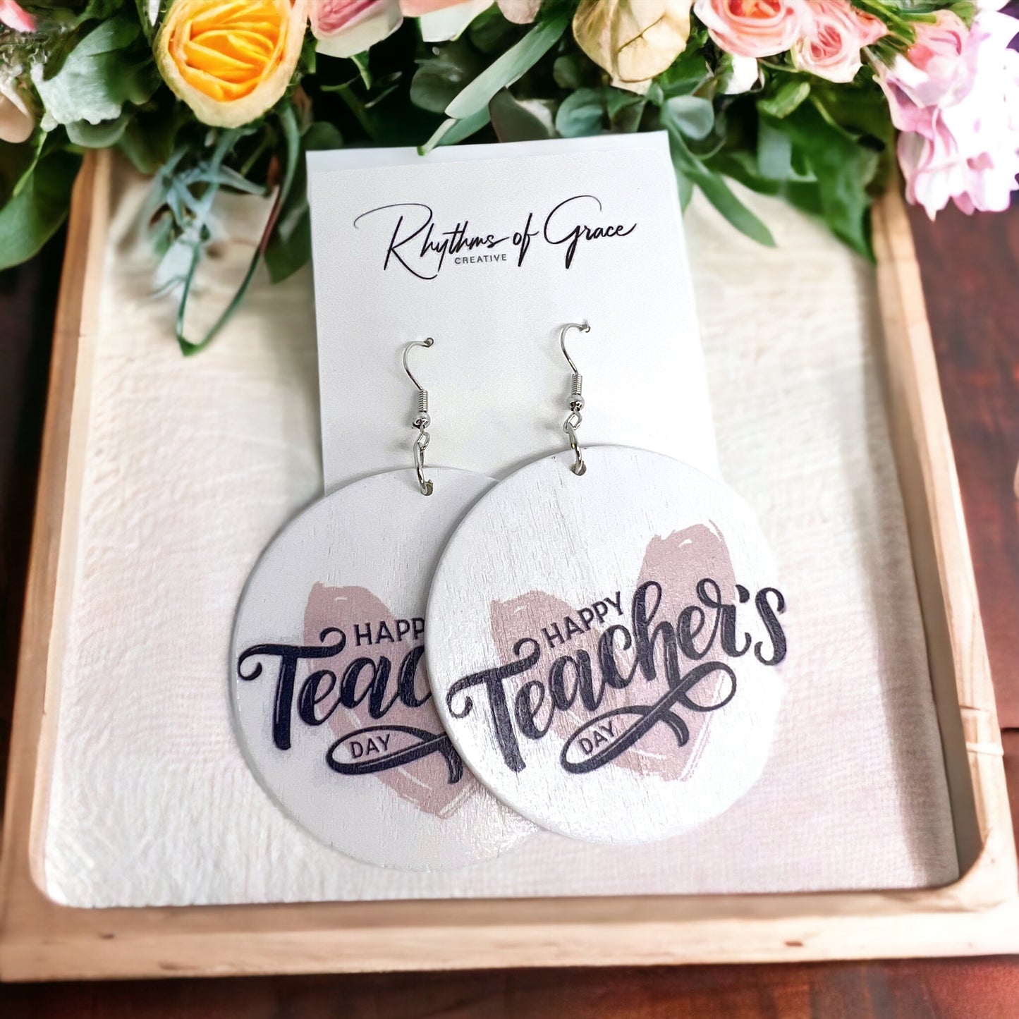 Teacher Earrings: Celebrate Our Everyday Heroes! 🌟 - Rhythms of Grace Creative
