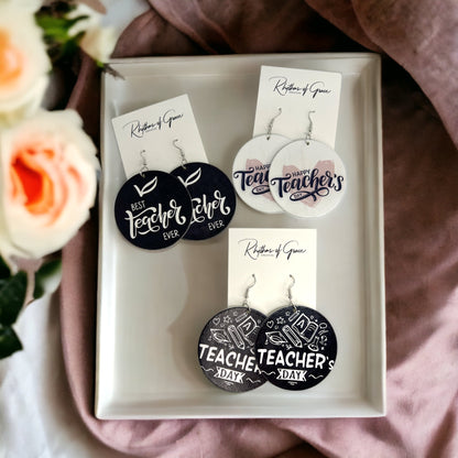 Teacher Earrings: Celebrate Our Everyday Heroes! 🌟 - Rhythms of Grace Creative