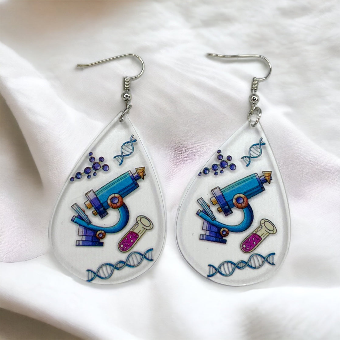 Science in Style: Unleash Your Inner Genius with our STEM Teacher Earrings! - Rhythms of Grace Creative