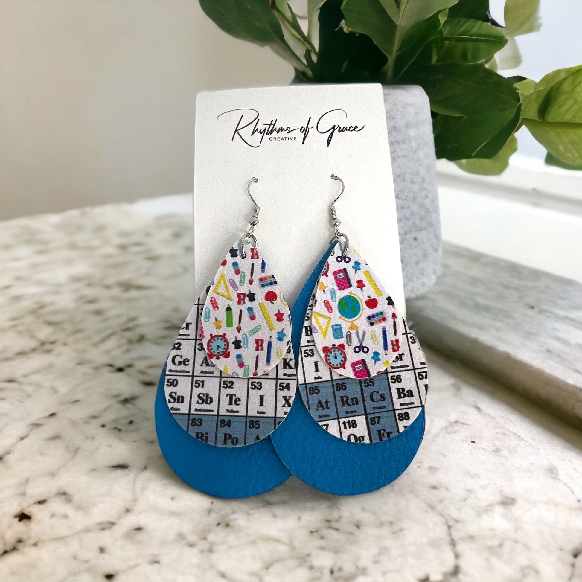 Science in Style: Unleash Your Inner Genius with our STEM Teacher Earrings! - Rhythms of Grace Creative