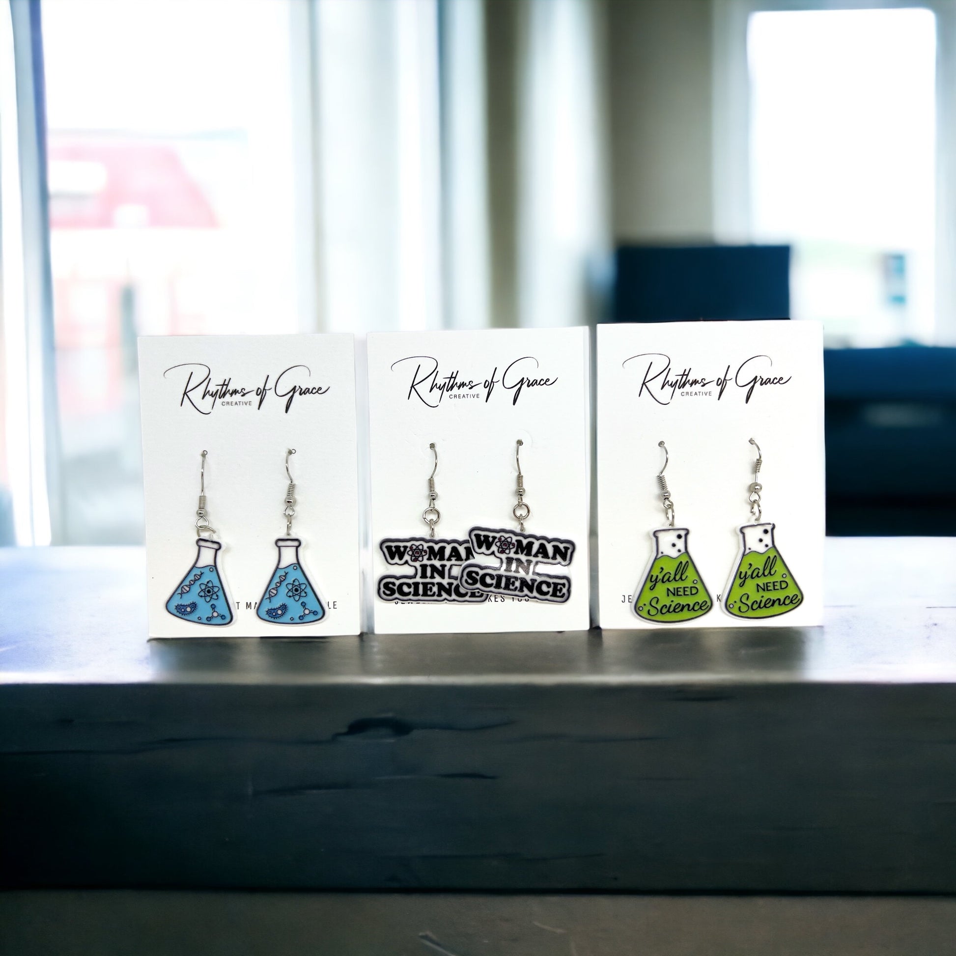 Science Earrings: Celebrate Your Inner Scientist! 🔬 - Rhythms of Grace Creative