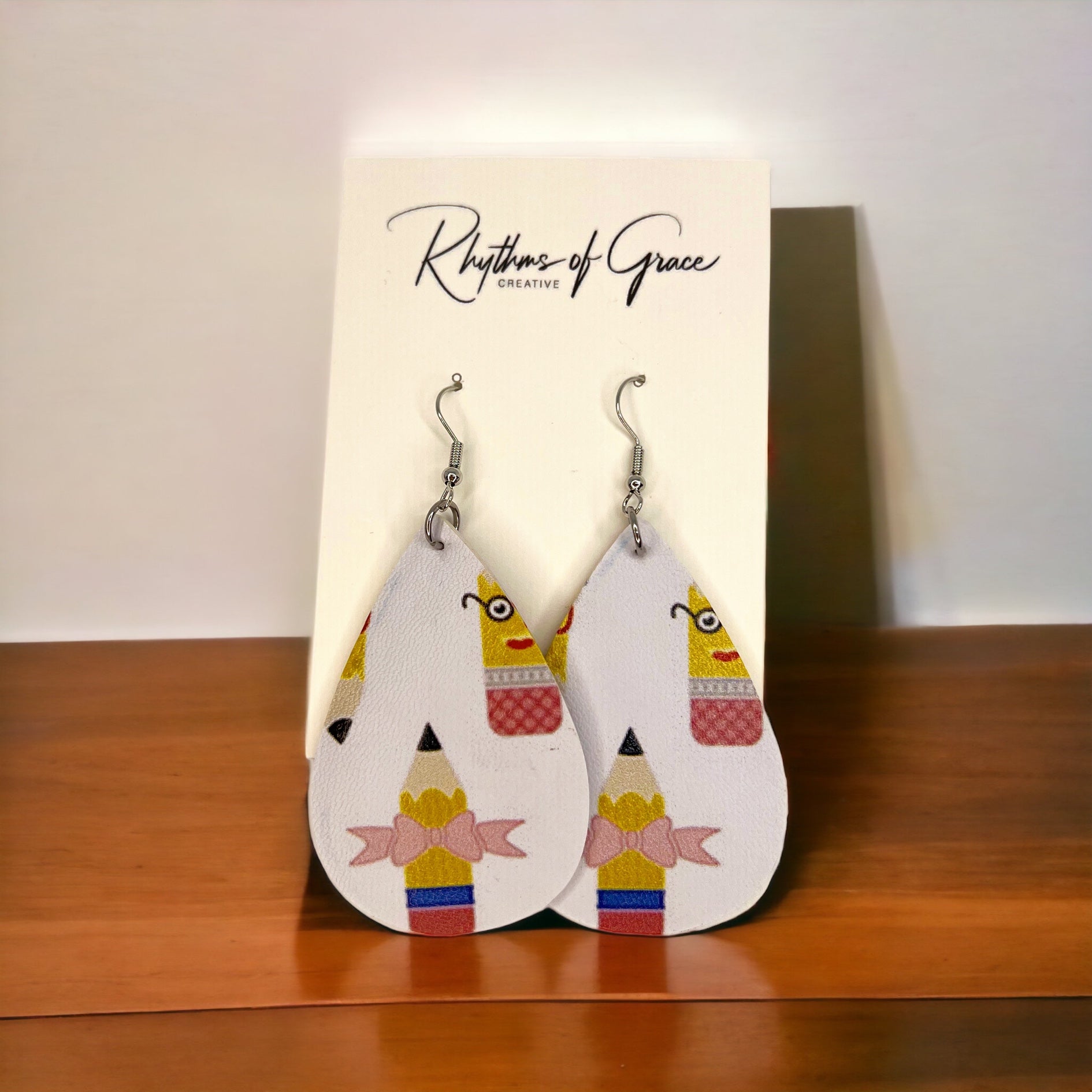 Pencil Earrings - A Trendy Treat for Educators & Book Lovers!✏️ - Rhythms of Grace Creative
