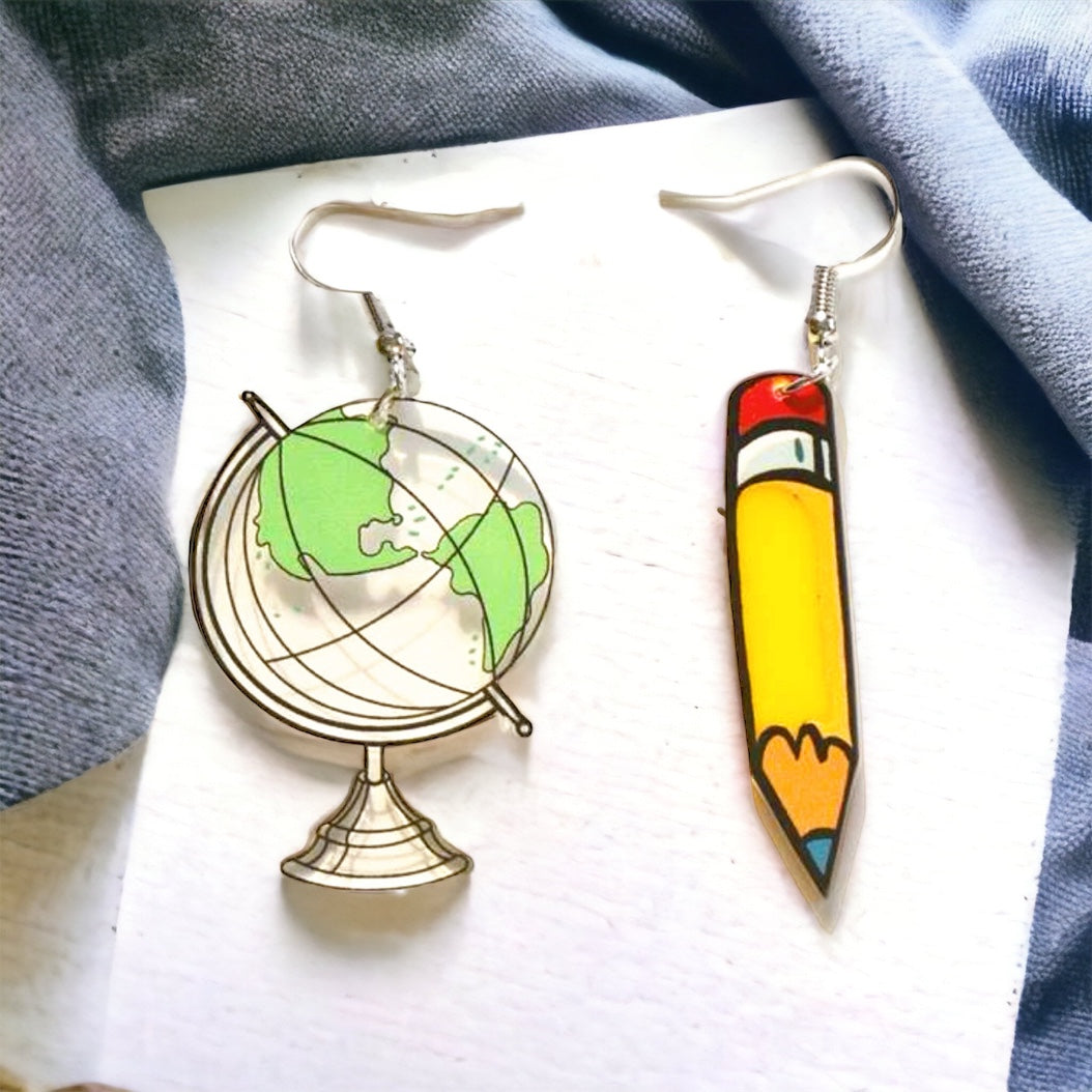 Pencil Earrings - A Trendy Treat for Educators & Book Lovers!✏️ - Rhythms of Grace Creative