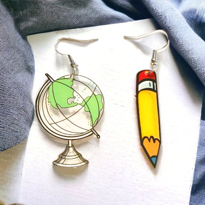 Pencil Earrings - A Trendy Treat for Educators & Book Lovers!✏️ - Rhythms of Grace Creative