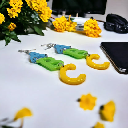 ABC Dangle Earrings: A Fun Tribute to Teachers! 🌟 - Rhythms of Grace Creative
