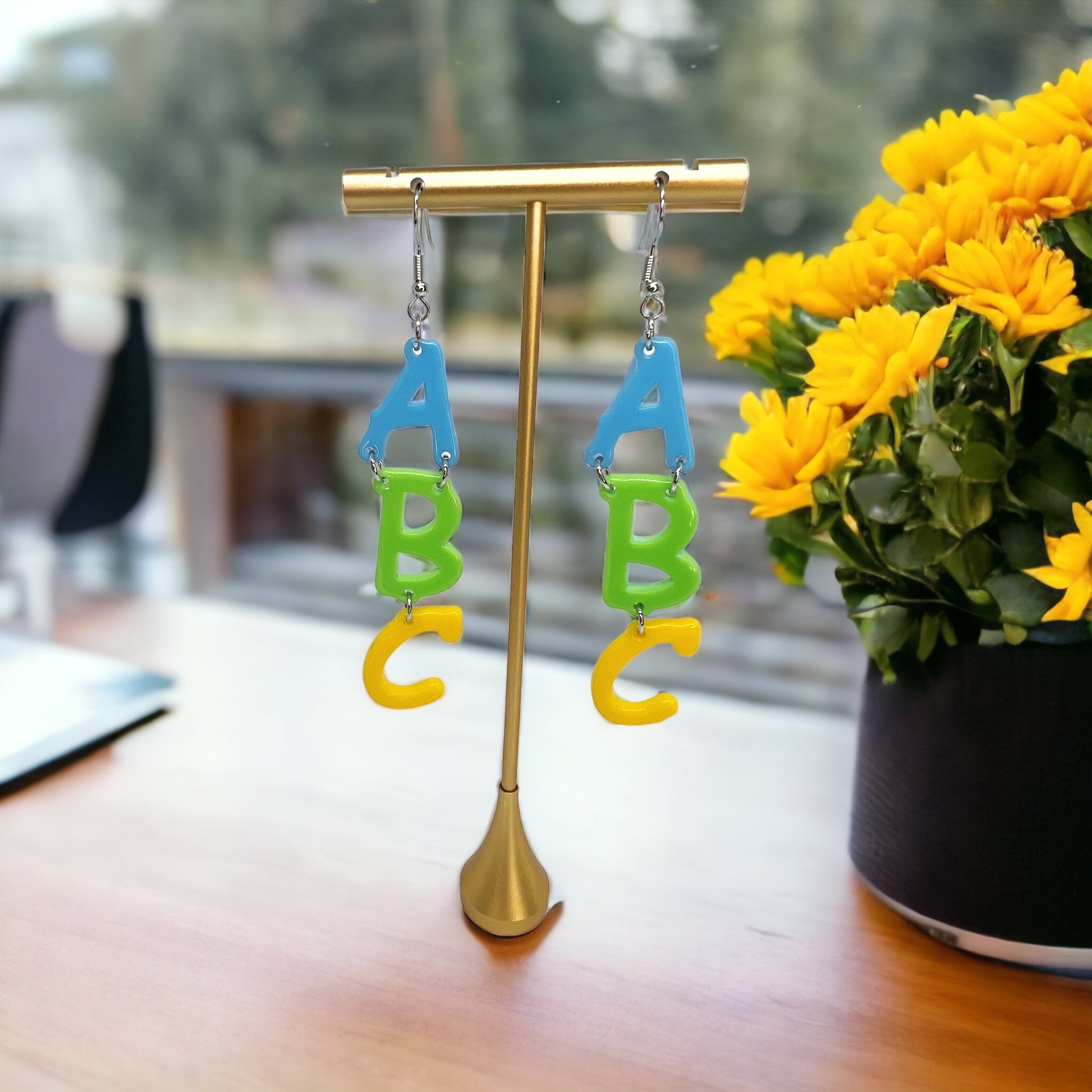 ABC Dangle Earrings: A Fun Tribute to Teachers! 🌟 - Rhythms of Grace Creative